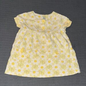Yellow Floral Baby Dress